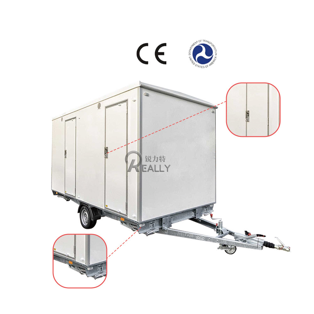 Ready To Use Prefab House Chemical Toilet Outdoor Mobile Toilet Piece Mobile Toilet Trailer Portable Bathroom Cabin