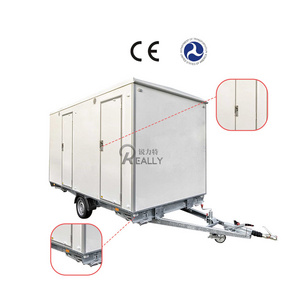 Ready To Use Prefab House Chemical Toilet Outdoor Mobile Toilet Piece Mobile Toilet Trailer Portable Bathroom Cabin