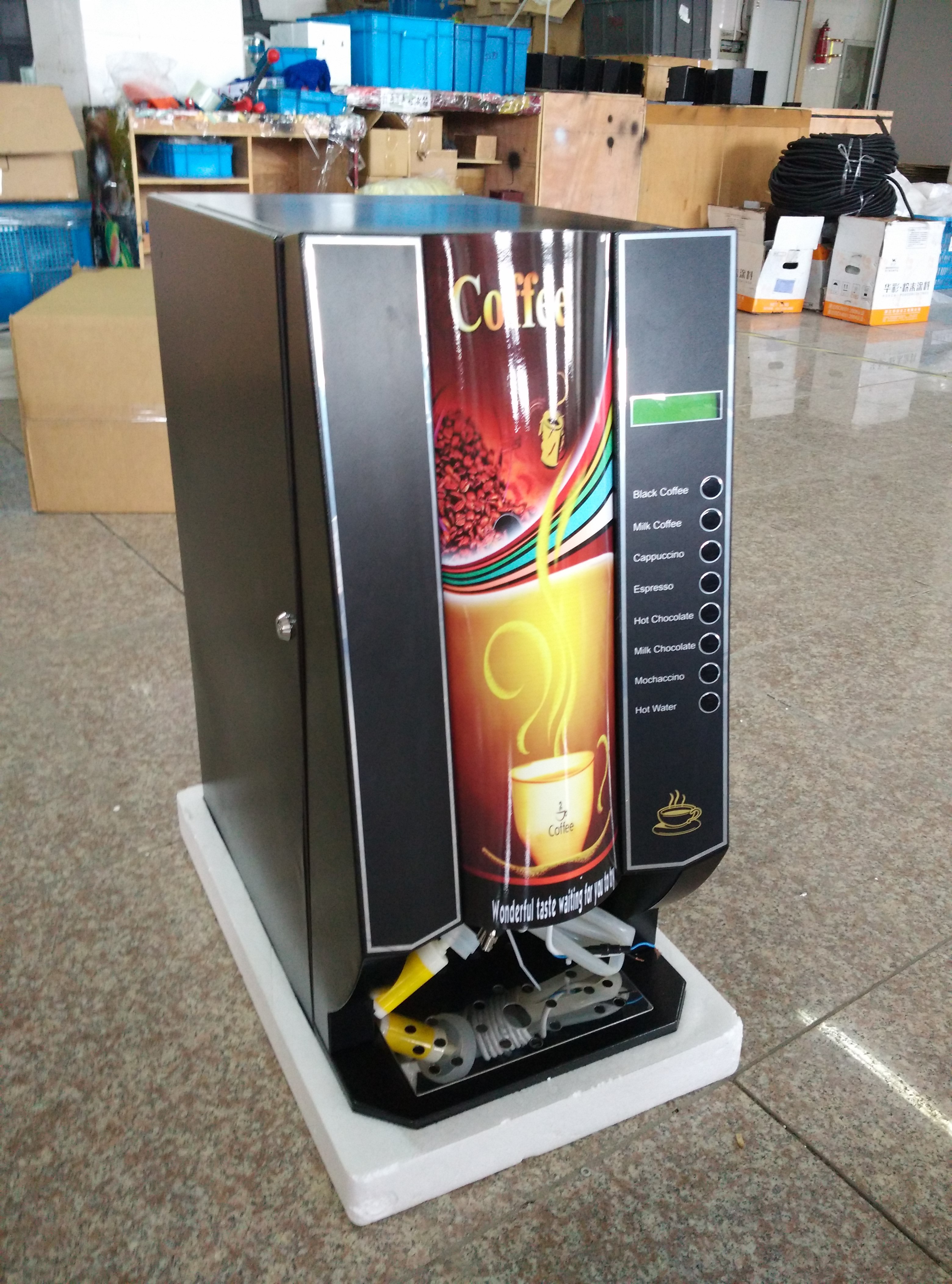 Automatic Bean to Cup Instant Coffee Vending Machine Touch Screen Espresso Coffee Machine