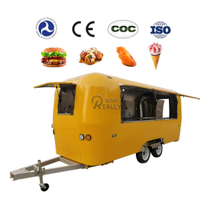 Custom Fast Food Car Trailer Mobile Airstream Food Truck Pizza Truck Bbq Churros Fast Food Cart For Sale With Full Kitchen