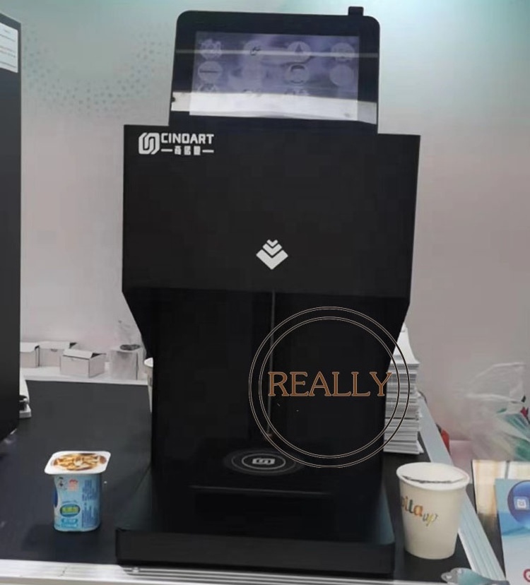 2024 commercial selfie 3D coffee printer machine small body coffee printer for sale