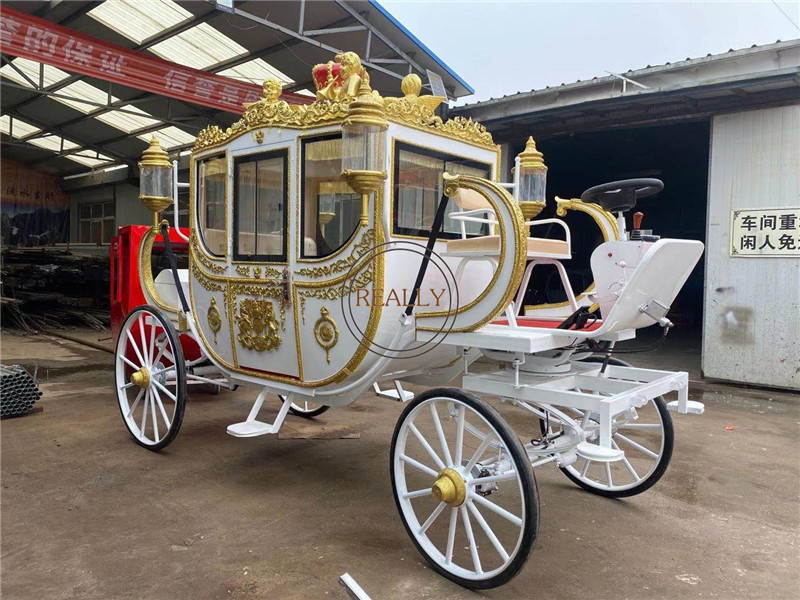 Cinderella Pumpkin Princess Wedding Carriage Horse Drawn Carriage Royal Horse Trailer for Sale