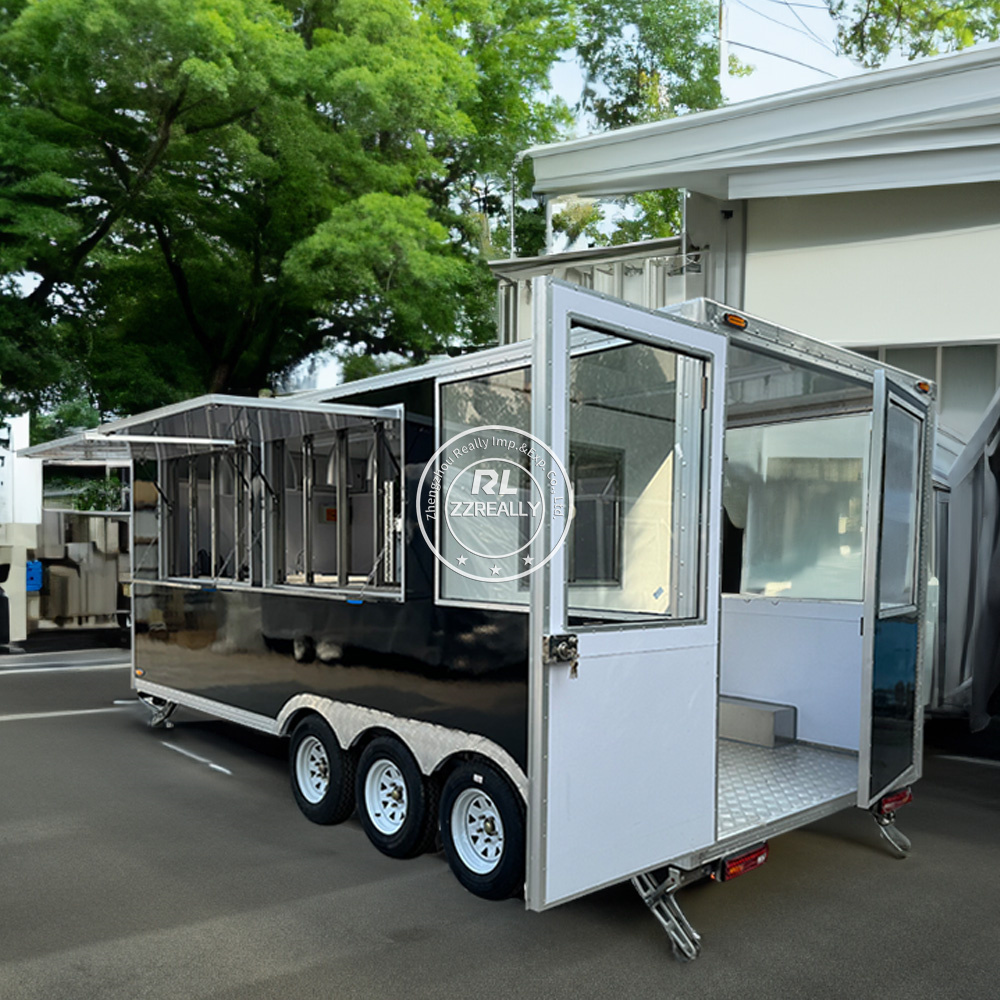 2024 Trailer Food Cart Concession Food Trailer Remolque De Comida Us Standard Fast Food Truck for Sale Europe