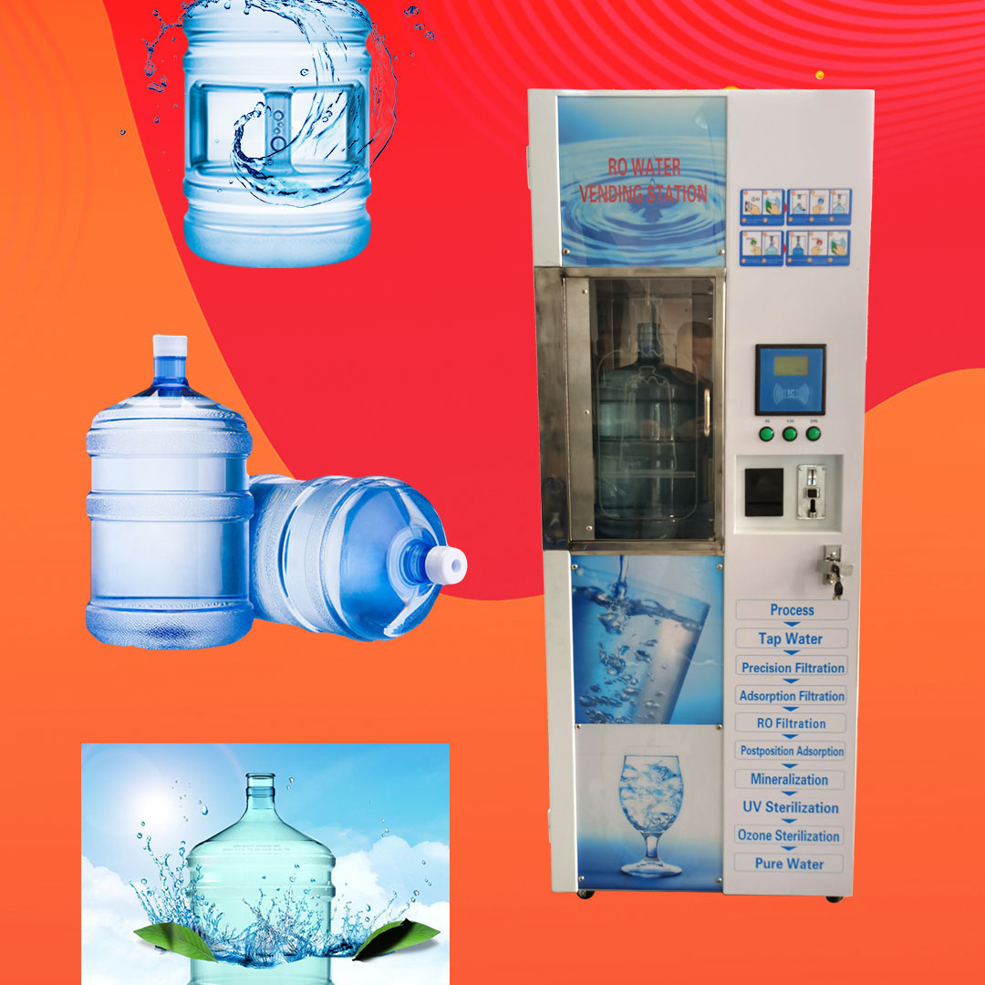 OEM Purified Water Vending Machines Vending Station Self-service  Water Dispenser for Sale Purified Water