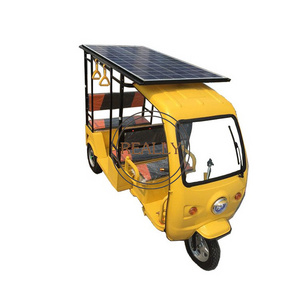 OEM Electric/gas/oil Passenger tricycle taxi tuk tuk solar panel tricycle