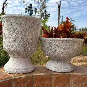 Large Flower Pot Mold Factory Direct Sale Fiberglass Silicone Material Concrete Flower Pot Molds