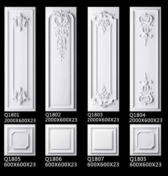 Interior Fiberglass Materials Plaster 3D Wall Panel Decorative Molds Making Gypsum Wall Panel Moulding for Renfa