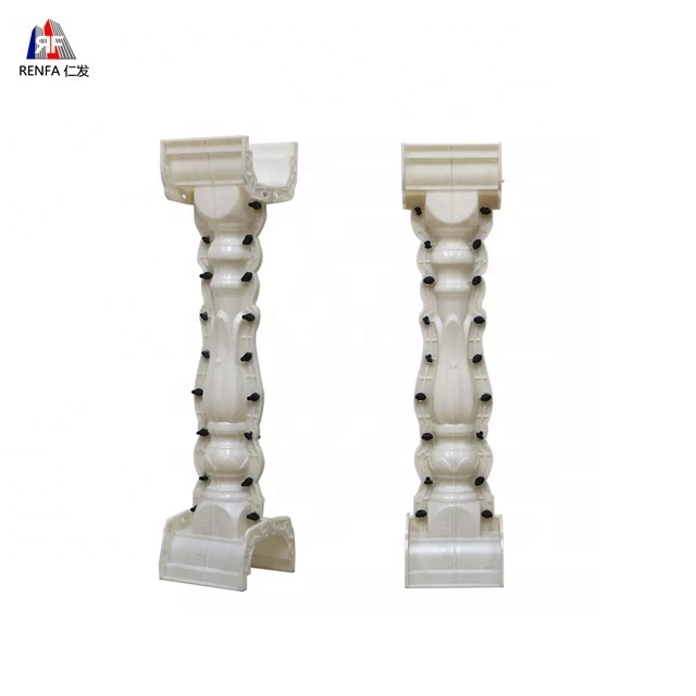 Plastic fiberglass railing concrete cement precast baluster mould for handrail