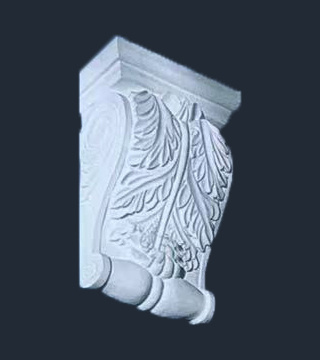 Modern Design Decorative Fiberglass Silicone Material Gypsum Corbel Line Molds and Plaster 3D Corble Mould