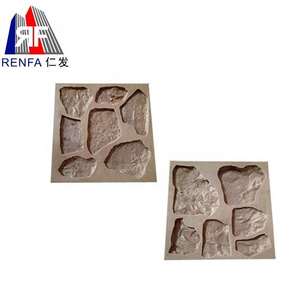 Outdoor Decorative 3D Background Art Wall Tile Veneer Silicone Rubber Stone Cultural Artificial Brick Stone Moulds