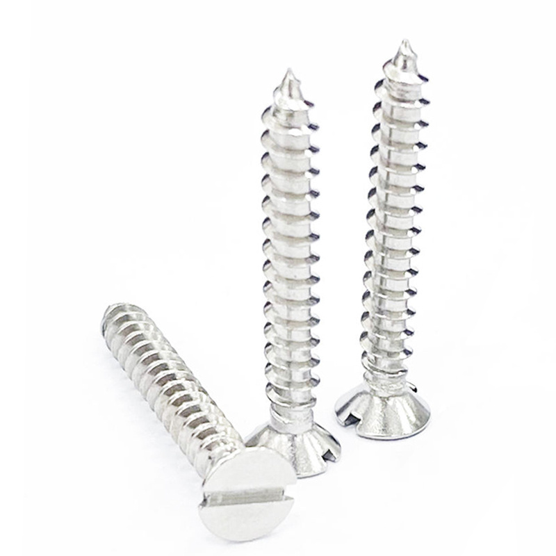 Stainless Steel SS304 SS316 Half Thread Full Thread Wood Screw Lag Screw Self-Tapping Screw