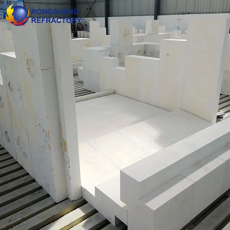 Fused Cast AZS Blocks AZS 33 AZS 36  Zirconium Corundum Bricks Glass Furnace Refractory Bricks