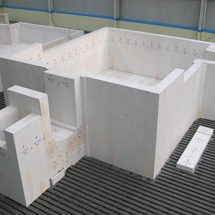 Fused Cast AZS Blocks AZS 33 AZS 36  Zirconium Corundum Bricks Glass Furnace Refractory Bricks