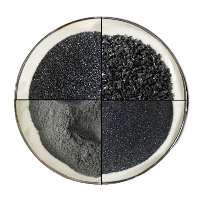 China sic silicon carbide 97% 99% black f12-f1200 silicon carbide powder for aluminium melting foundry