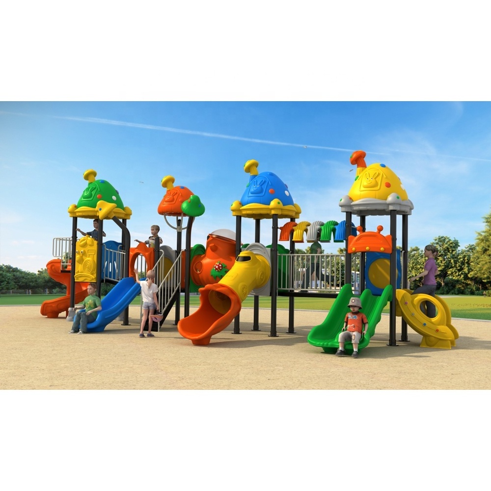 commercial children's playground outdoor equipment kids garden swing and slide set for school happy toys