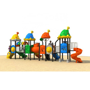 commercial children's playground outdoor equipment kids garden swing and slide set for school happy toys