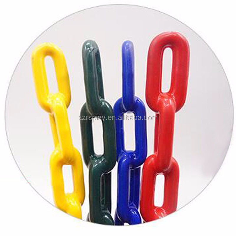 plastic coated safety chain free size long iron link chain for outdoor swings