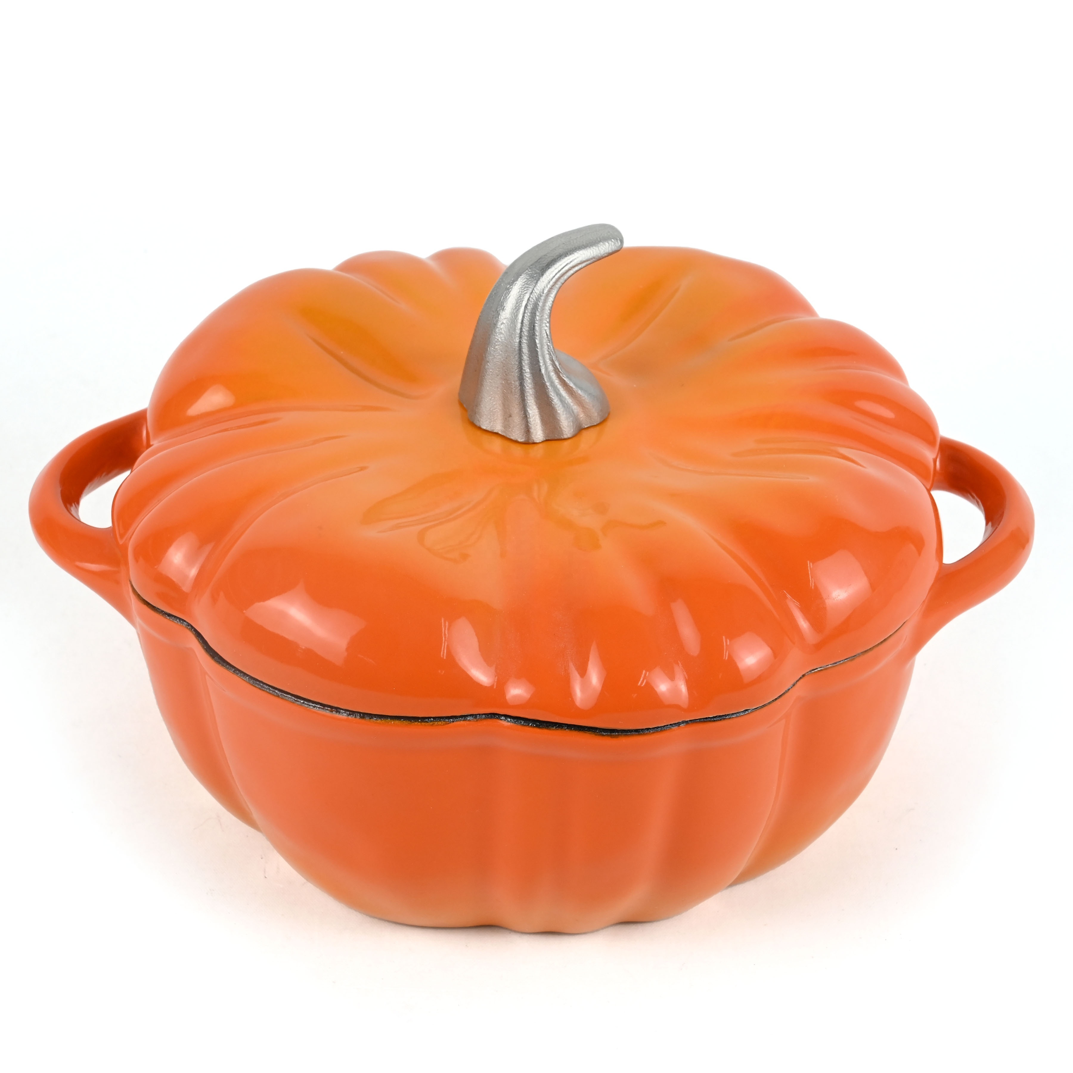 Pumpkin Casserole Enameled Cast Iron Round Casserole Pumpkin Cast Iron Pot