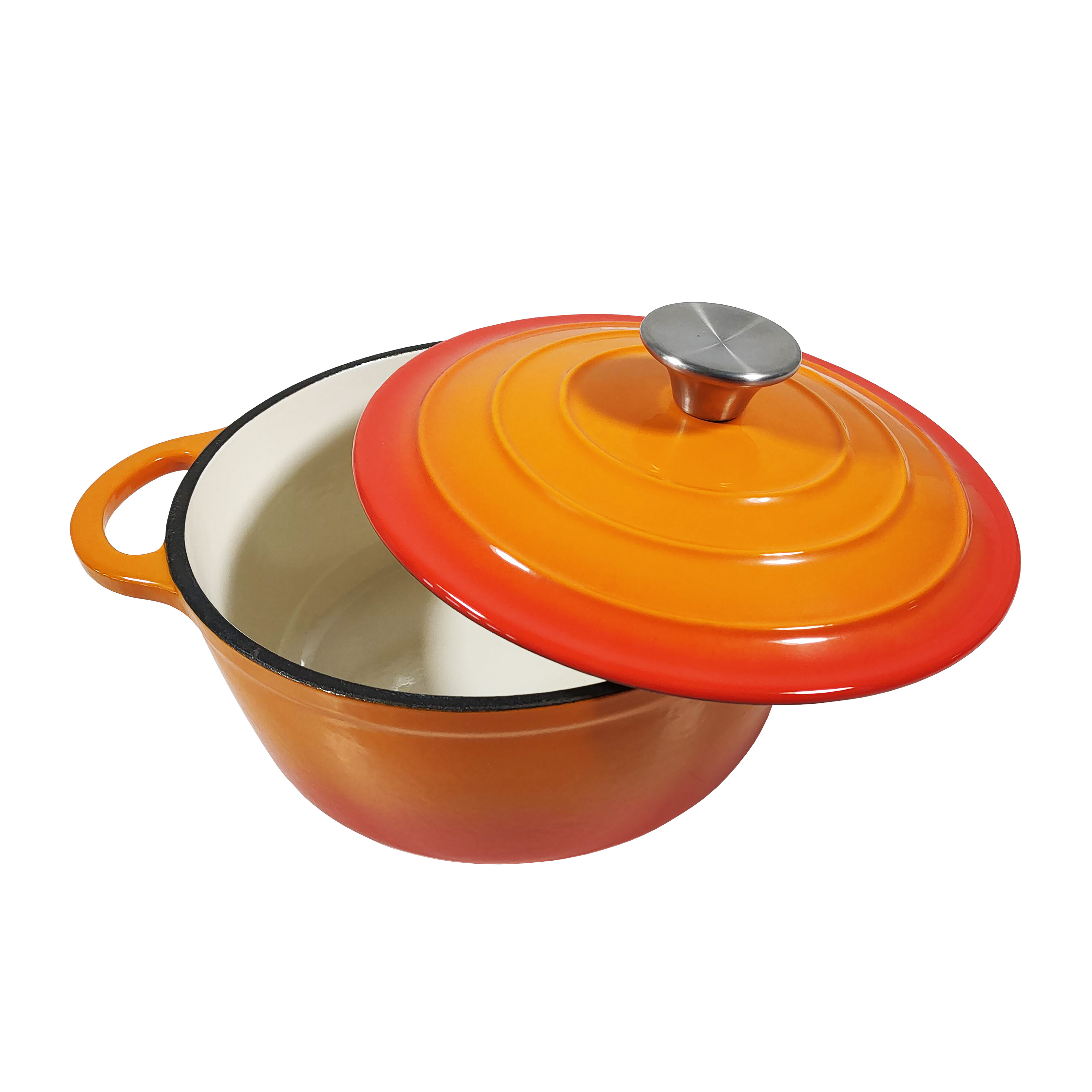 22cm Cast Iron Pot Healthy Eco-Friendly Nonstick Cast Iron Casserole Dish Cookware Sets