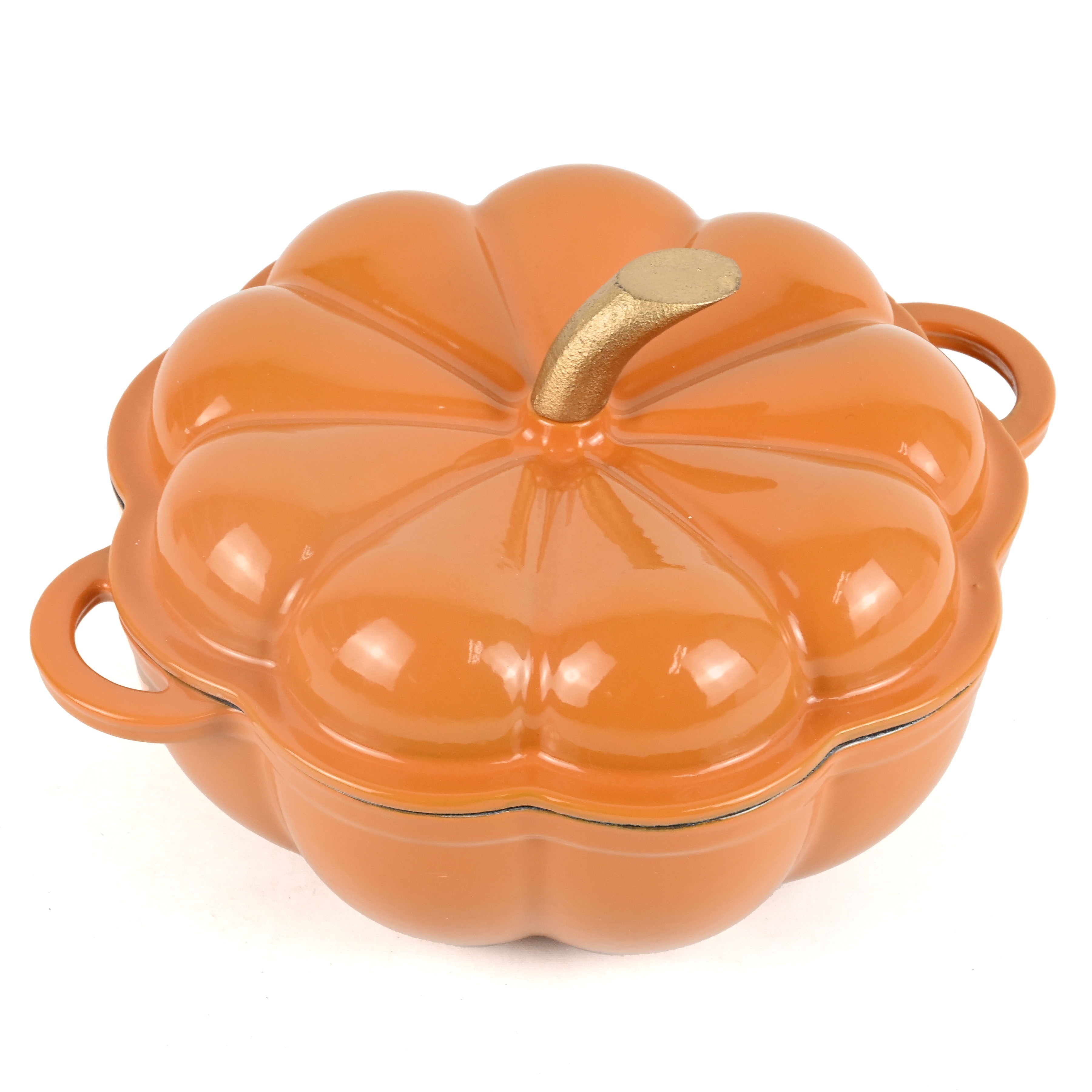 Pumpkin Casserole Enameled Cast Iron Round Casserole Pumpkin Cast Iron Pot