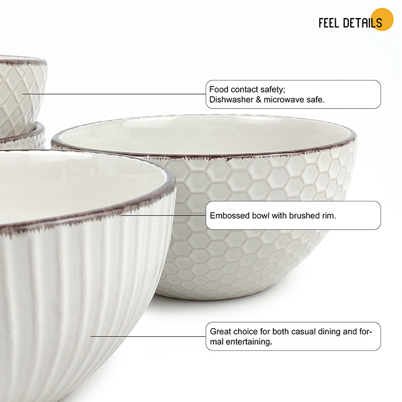 Luxury Round Porcelain Ceramic Fruit Gift Set Ceramic Bowl for Restaurant