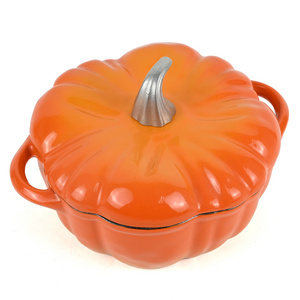 Pumpkin Casserole Enameled Cast Iron Round Casserole Pumpkin Cast Iron Pot