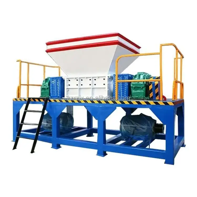 Long Using Life Rubber Recycling Pulverizer Machine Shredder Car Tire Cutter