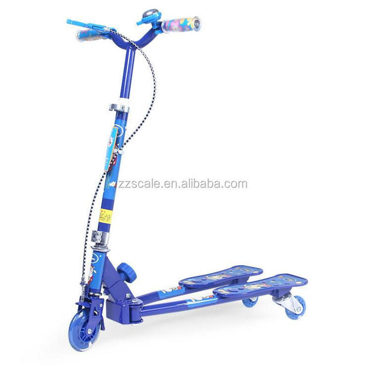 Wholesale cheap high quality popular frog kids kick scooter children hand brake 3 wheel frog scooter