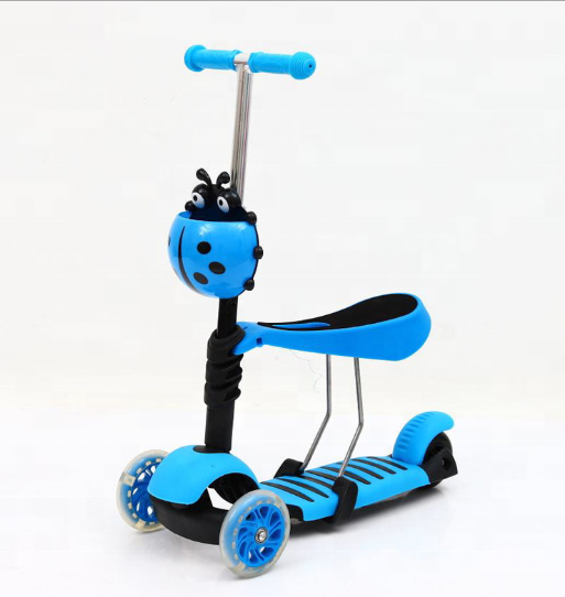 CE kids foldable scooter for sale / high quality children scooters 3in1