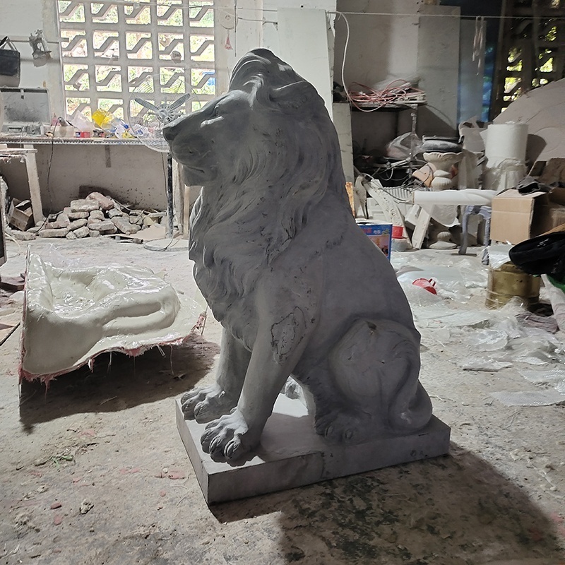 Custom 3D Animal Garden Statue Molds for Sale Concrete Lion Statue Mold Large Outdoor Lion Statues Fiberglass Mold for Garden