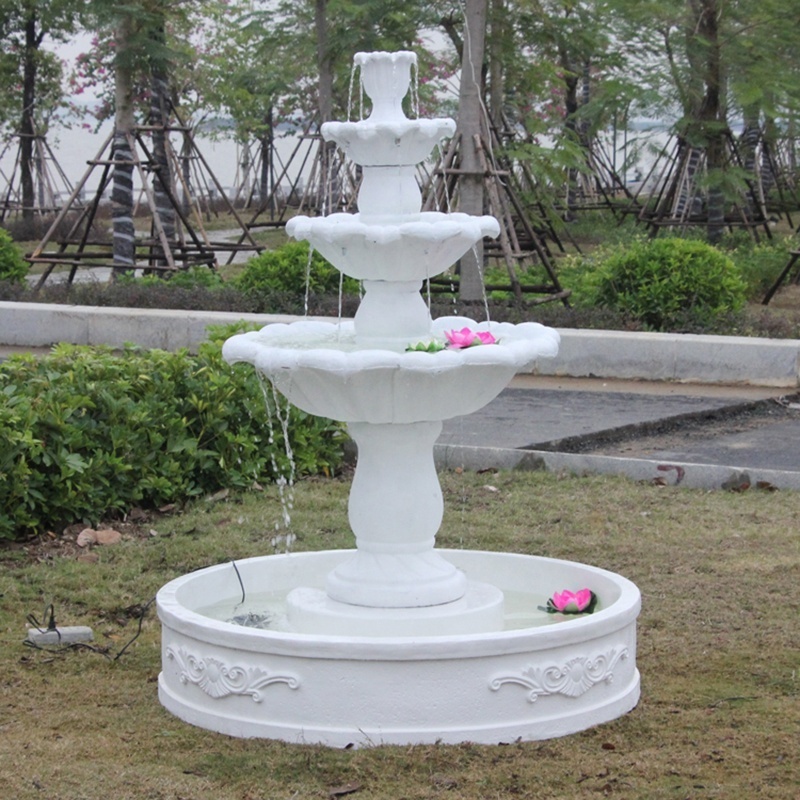 European Style Multi-layer Plastic Water Fountain Molds Garden Outdoor Concrete Fountain Mold