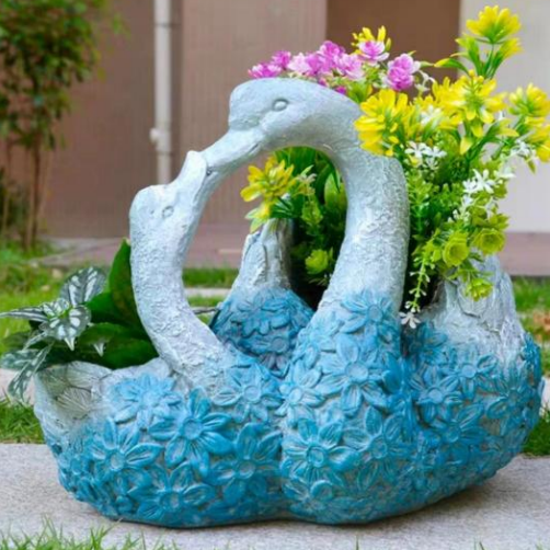 Silicone Mold Concrete Garden Decoration, Wholesale Unique Decorative Garden Molds Extra Large Concrete Planter Molds for Sale