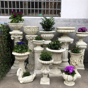 Silicone Mold Concrete Garden Decoration, Wholesale Unique Decorative Garden Molds Extra Large Concrete Planter Molds for Sale