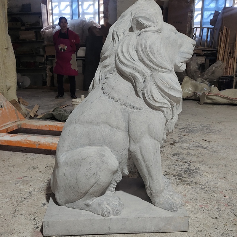 Custom 3D Animal Garden Statue Molds for Sale Concrete Lion Statue Mold Large Outdoor Lion Statues Fiberglass Mold for Garden