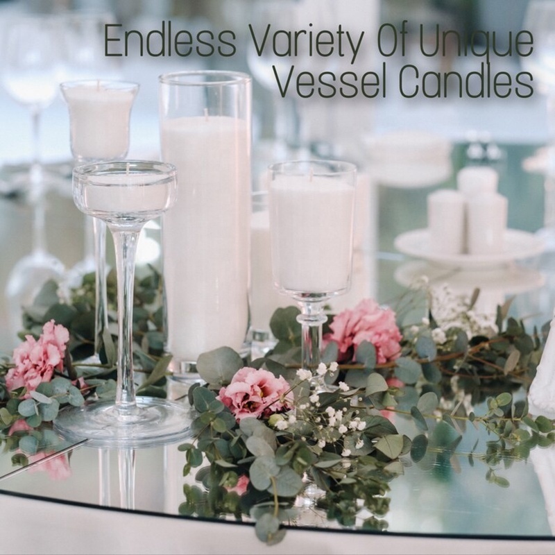 Long-lasting Pearled Candle Wax Refillable Handmade Glass Vase Palm Granules Sand Candles Natural Wax Vegetable White Pearl Wax