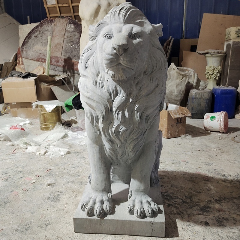 Custom 3D Animal Garden Statue Molds for Sale Concrete Lion Statue Mold Large Outdoor Lion Statues Fiberglass Mold for Garden