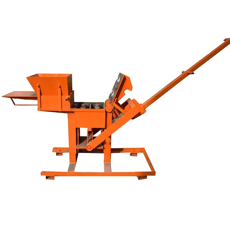 Small soil clay manual block making machine lego brick machine QMR2-40 manual interlocking brick machine