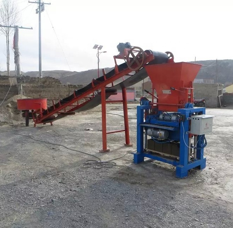 Burning free small type QMJ4-35B hand press manual brick making machine