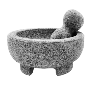 Mortar and Pestle Set, 8 Inch 4 Cups Large Capacity Unpolished Granite  Guacamole Bowl, Stone Grinder Bowl for