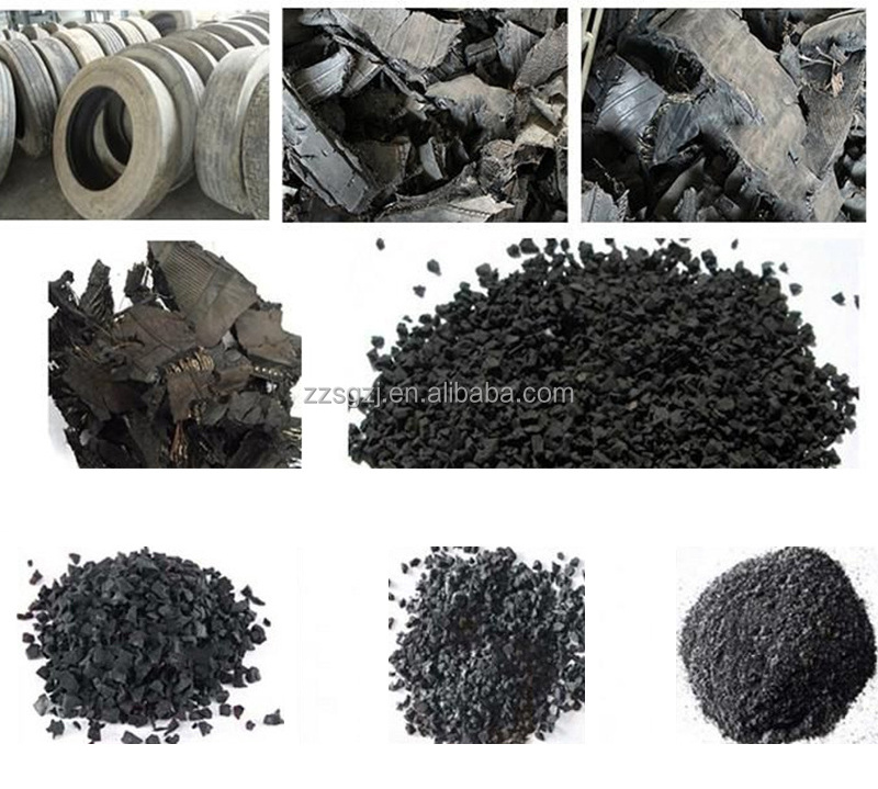 Waste Tyre Shredder / Tyre Recycling Plant / Multifunctional Used Tire Recycling Shredder Machine Line For Sale