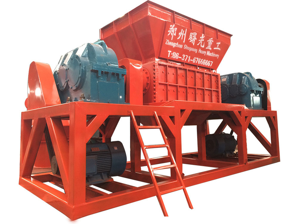 High efficiency industrial strip cardboard shredder commercial carton tyres shredding machine