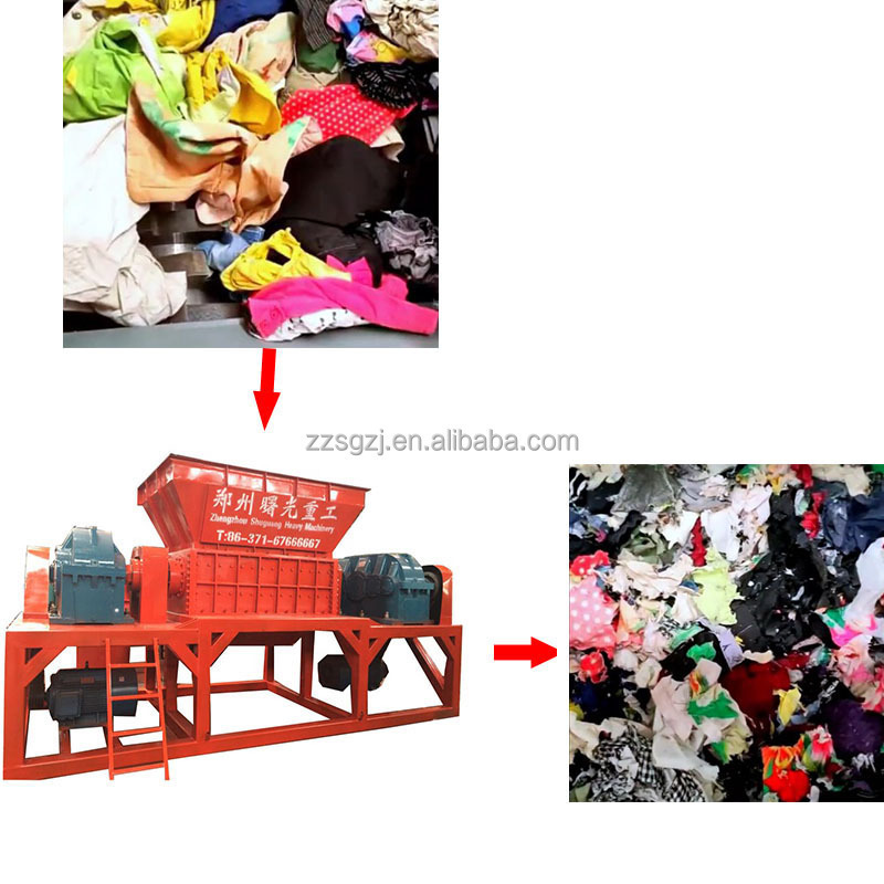 High quality textile waste crusher/Clothes shredder/Glass fiber crusher