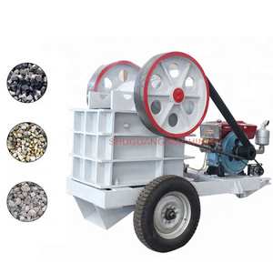 Portable Mobile Mini Stone Rock Jaw Crusher With Diesel Engine