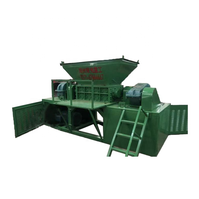 Industrial double shaft crushing machine cardboard box paper shredder