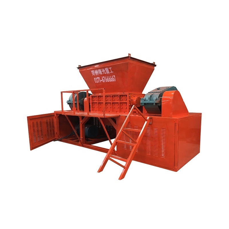 Twin Shaft Shredder Organic Food Vegetable Waste Garbage Leaves Shredder Shredding Machine Industrial crusher