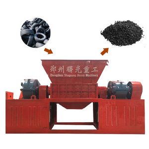 Car tire shredder waste tyre recycling machine production line full automatic /rubber tire recycling plant price for sale