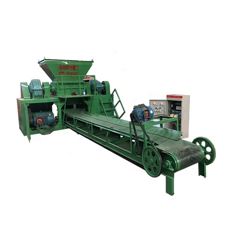 Industrial double shaft crushing machine cardboard box paper shredder