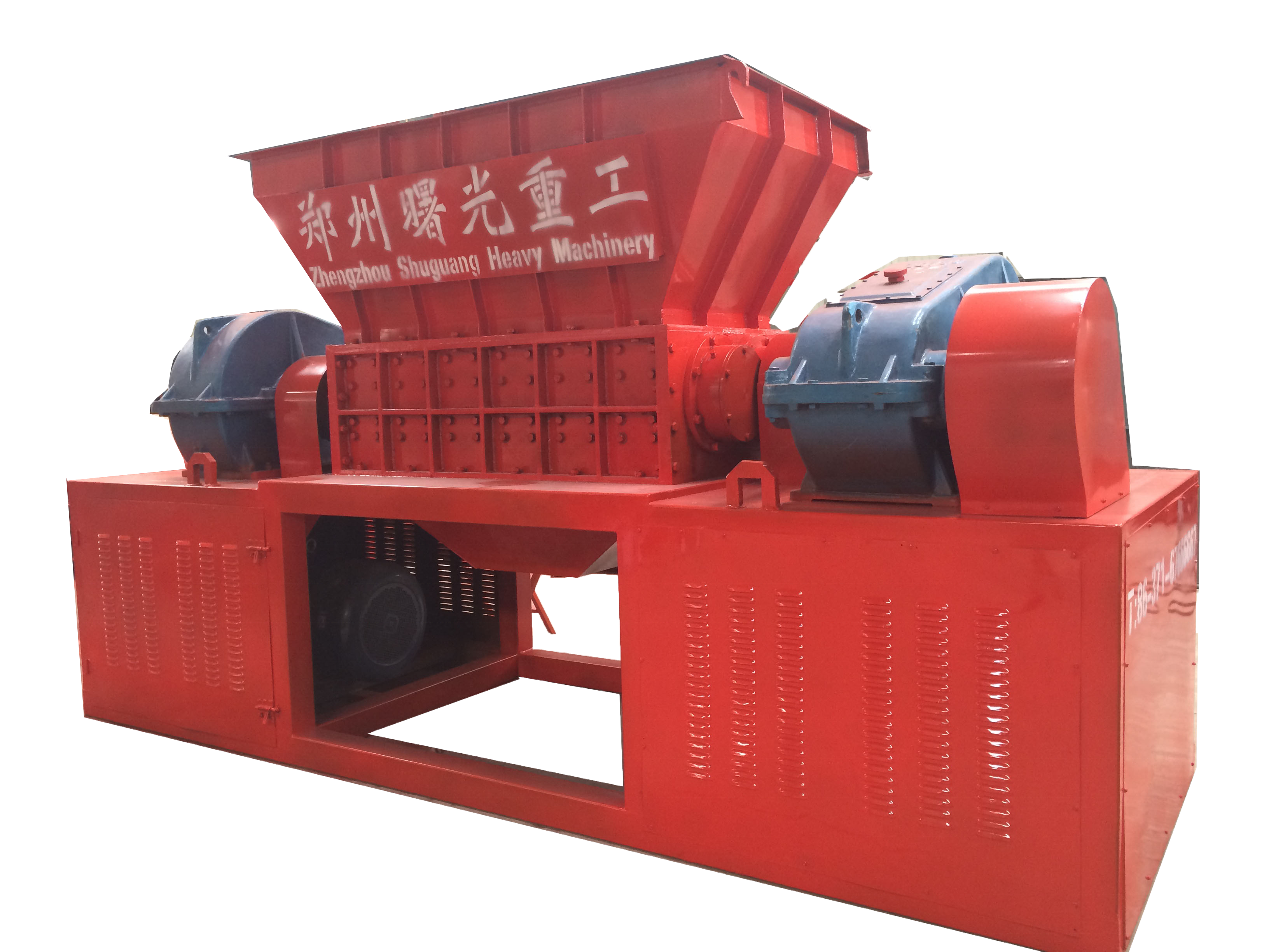 High quality double Shaft wood pallet shredder indonesia/ Wood pallet crusher/Nail Wooden Pallet Crusher Machine