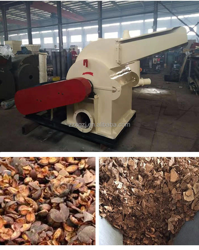 High Quality Wood Chips Crusher Waste Wood Board Chipper Machine Coconut Husk Chips Grinding Machine