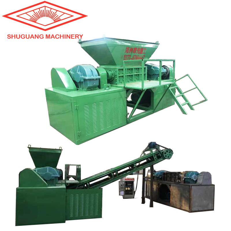 Twin Shaft Shredder Organic Food Vegetable Waste Garbage Leaves Shredder Shredding Machine Industrial crusher